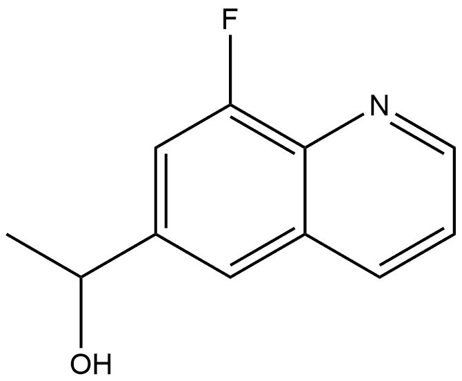 1-(8-fluoroquinolin-6-yl)ethan-1-ol Struktur