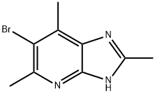 6-bromo-2,5,7-trimethyl-3H-imidazo[4,5-b]pyridine Struktur