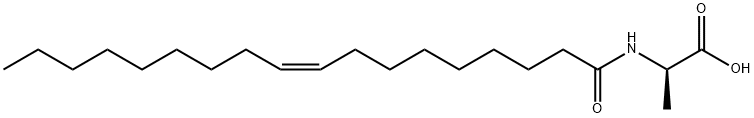 D-Alanine, N-[(9Z)-1-oxo-9-octadecen-1-yl]- Struktur