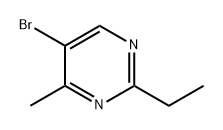 Pyrimidine, 5-bromo-2-ethyl-4-methyl- Struktur