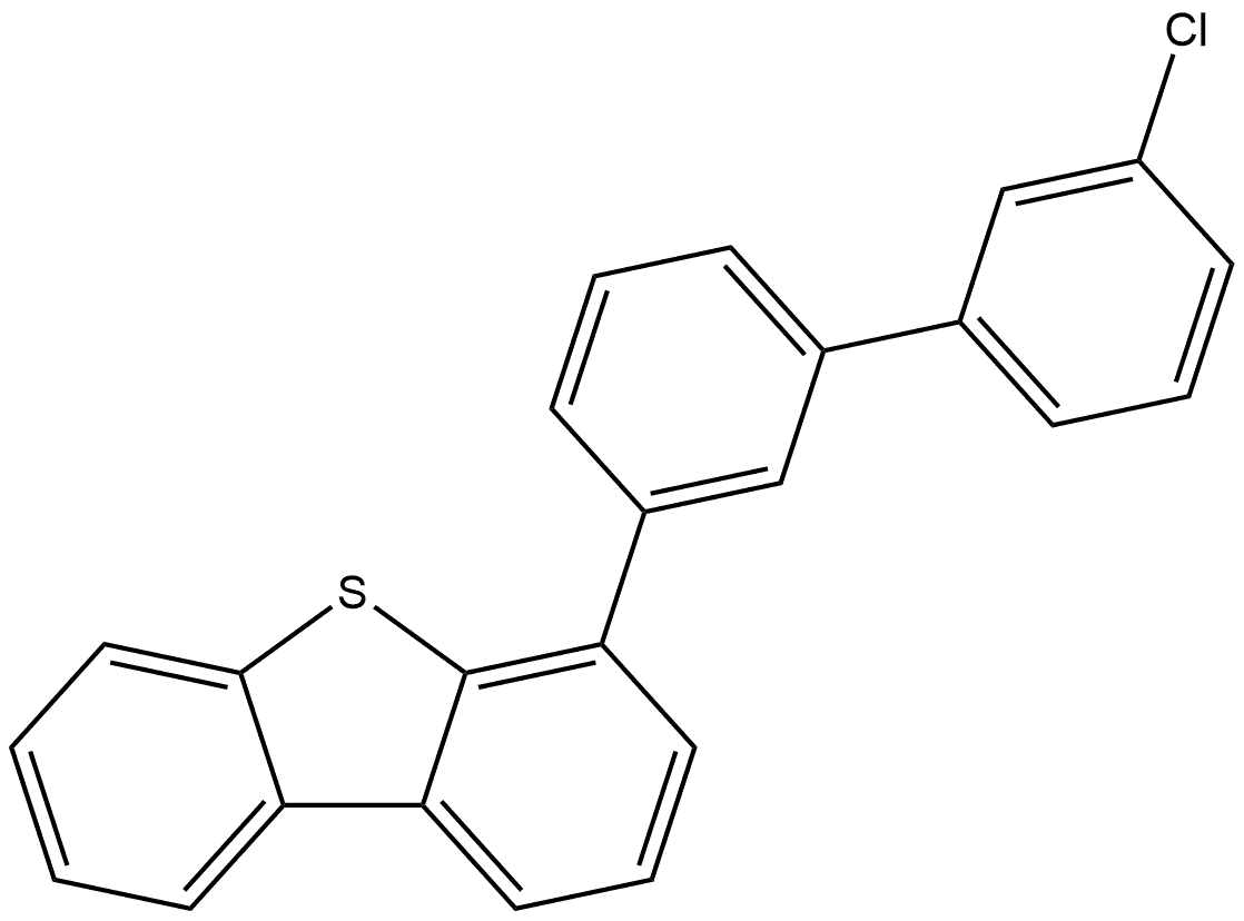 4-(3′-Chloro[1,1′-biphenyl]-3-yl)dibenzothiophene Struktur