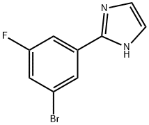 1H-Imidazole, 2-(3-bromo-5-fluorophenyl)- Struktur