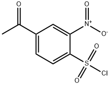 Benzenesulfonyl chloride, 4-acetyl-2-nitro- Struktur