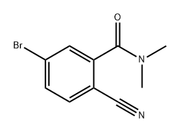 Benzamide, 5-bromo-2-cyano-N,N-dimethyl- Struktur