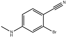 2-Bromo-4-methylamino-benzonitrile Struktur