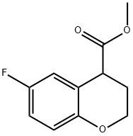 2H-1-Benzopyran-4-carboxylic acid, 6-fluoro-3,4-dihydro-, methyl ester Struktur