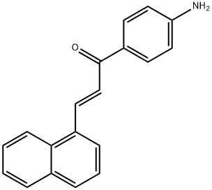 2-Propen-1-one, 1-(4-aminophenyl)-3-(1-naphthalenyl)-, (2E)- Structure