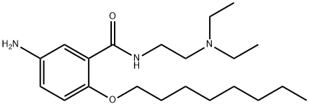 Benzamide, 5-amino-N-[2-(diethylamino)ethyl]-2-(octyloxy)- Struktur