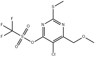 5-Chloro-6-(methoxymethyl)-2-(methylthio)-4-pyrimidinyl 1,1,1-trifluoromethanesulfonate