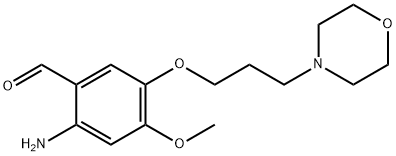 Benzaldehyde, 2-amino-4-methoxy-5-[3-(4-morpholinyl)propoxy]- Struktur