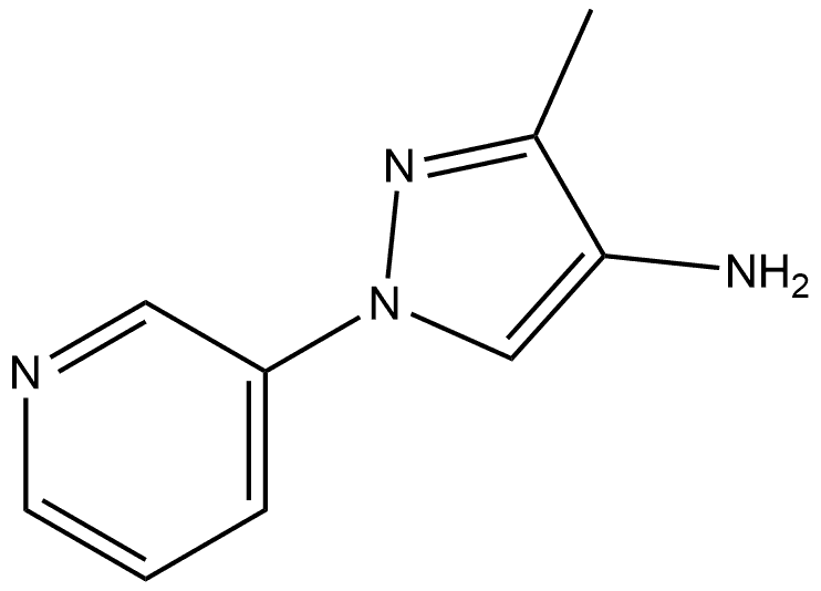 3-Methyl-1-(3-pyridinyl)-1H-pyrazol-4-amine Struktur