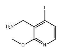 3-Pyridinemethanamine, 4-iodo-2-methoxy- Struktur