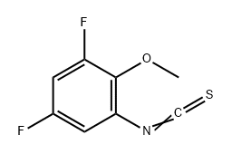 Benzene, 1,5-difluoro-3-isothiocyanato-2-methoxy- Struktur