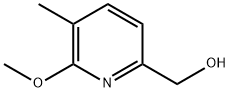 2-Methoxy-3-methylpyridine-6-methanol Struktur