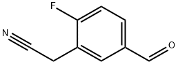 Benzeneacetonitrile, 2-fluoro-5-formyl- Struktur