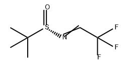 2-Propanesulfinamide, 2-methyl-N-(2,2,2-trifluoroethylidene)- Struktur