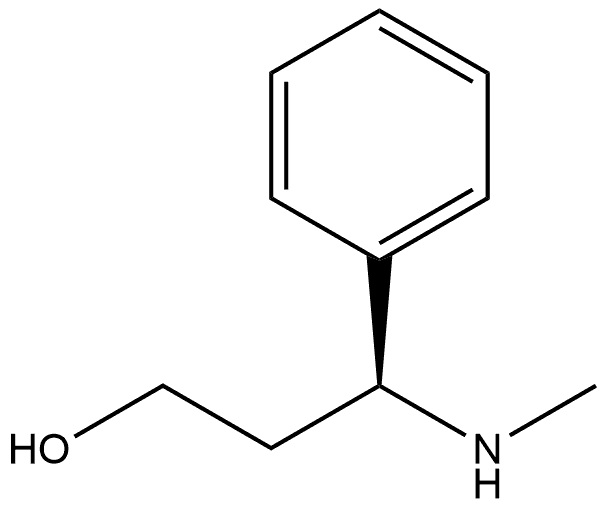 Benzenepropanol, γ-(methylamino)-, (γS)- Struktur