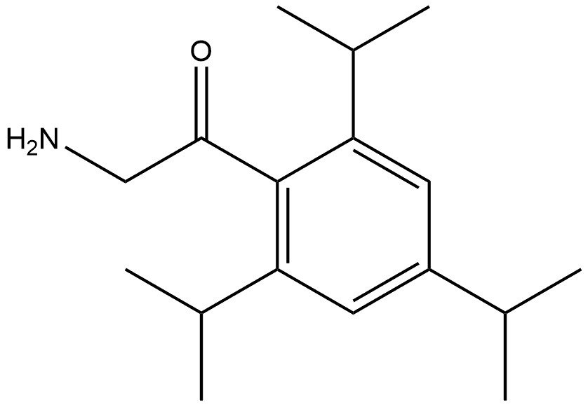 2-Amino-1-[2,4,6-tris(1-methylethyl)phenyl]ethanone Struktur