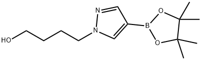 1H-Pyrazole-1-butanol, 4-(4,4,5,5-tetramethyl-1,3,2-dioxaborolan-2-yl)- Struktur