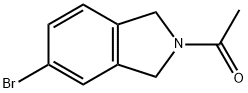 Ethanone, 1-(5-bromo-1,3-dihydro-2H-isoindol-2-yl)- Structure