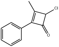 2-Cyclobuten-1-one, 4-chloro-3-methyl-2-phenyl- Struktur