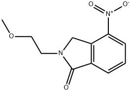 1H-Isoindol-1-one, 2,3-dihydro-2-(2-methoxyethyl)-4-nitro- Struktur