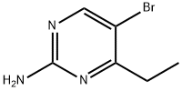 2-Pyrimidinamine, 5-bromo-4-ethyl- Struktur