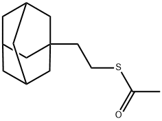 Ethanethioic acid, S-(2-tricyclo[3.3.1.13,7]dec-1-ylethyl) ester Struktur