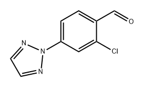 Benzaldehyde, 2-chloro-4-(2H-1,2,3-triazol-2-yl)- Struktur