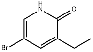 2(1H)-Pyridinone, 5-bromo-3-ethyl- Struktur