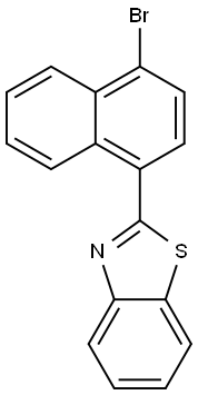 Benzothiazole, 2-(4-bromo-1-naphthalenyl)- Struktur