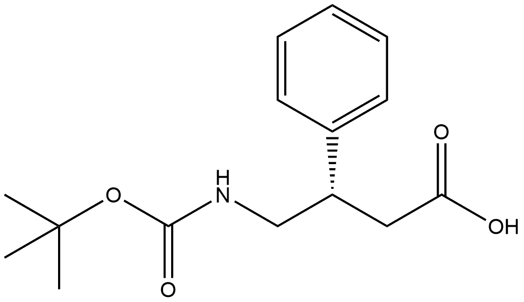 Benzenepropanoic acid, β-[[[(1,1-dimethylethoxy)carbonyl]amino]methyl]-, (S)- (9CI) Struktur