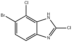 1H-Benzimidazole, 6-bromo-2,7-dichloro- Struktur