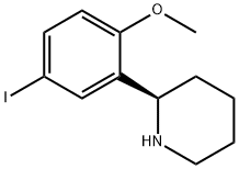 (R)-2-(5-iodo-2-methoxyphenyl)piperidine Struktur