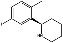 (R)-2-(5-iodo-2-methylphenyl)piperidine Struktur