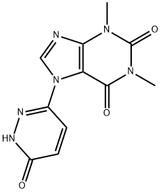 6-(7-theophylline)-3(2H)-pyridazinone Struktur