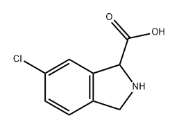 6-chloro-2,3-dihydro-1H-isoindole-1-carboxylic acid Struktur