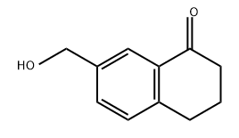 1(2H)-Naphthalenone, 3,4-dihydro-7-(hydroxymethyl)- Struktur