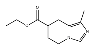 Imidazo[1,5-a]pyridine-7-carboxylic acid, 5,6,7,8-tetrahydro-1-methyl-, ethyl ester Struktur