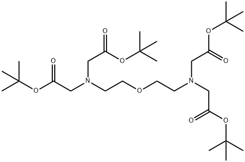 6,12-Dioxa-3,9-diazatetradecanoic acid, 3,9-bis[2-(1,1-dimethylethoxy)-2-oxoethyl]-13,13-dimethyl-11-oxo-, 1,1-dimethylethyl ester Struktur