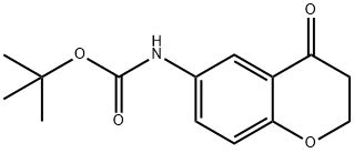 Carbamic acid, N-(3,4-dihydro-4-oxo-2H-1-benzopyran-6-yl)-, 1,1-dimethylethyl ester Struktur