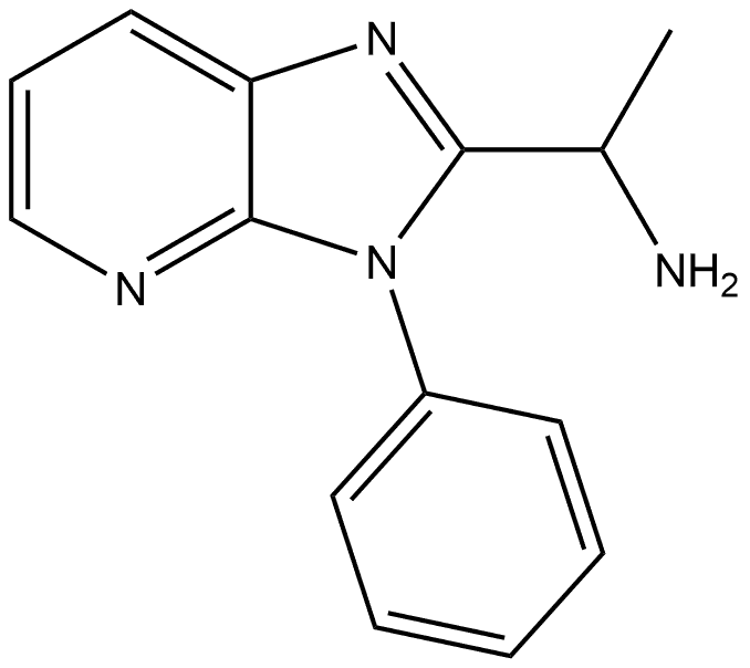 α-Methyl-3-phenyl-3H-imidazo[4,5-b]pyridine-2-methanamine Struktur