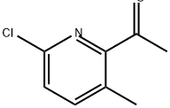 Ethanone, 1-(6-chloro-3-methyl-2-pyridinyl)- Struktur