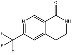 6-(TRIFLUOROMETHYL)-3,4-DIHYDRO-2,7-NAPHTHYRIDIN-1(2H)-ONE Struktur