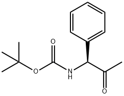 Carbamic acid, N-[(1S)-2-oxo-1-phenylpropyl]-, 1,1-dimethylethyl ester Struktur