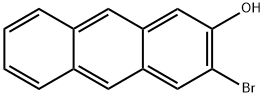 2-Anthracenol, 3-bromo- Struktur