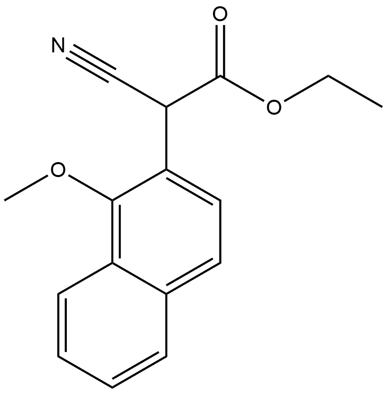 2-Naphthaleneacetic acid, α-cyano-1-methoxy-, ethyl ester