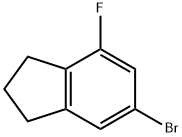 1H-Indene, 6-bromo-4-fluoro-2,3-dihydro- Struktur