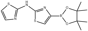 2-Thiazolamine, 4-(4,4,5,5-tetramethyl-1,3,2-dioxaborolan-2-yl)-N-2-thiazolyl- Struktur