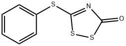 3H-1,2,4-Dithiazol-3-one, 5-(phenylthio)- Struktur